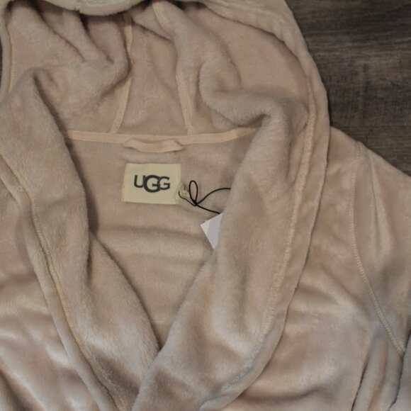 NWT UGG MIRANDA MOONBEAM HOODED PLUSH BATH ROBE - Picture 5 of 6